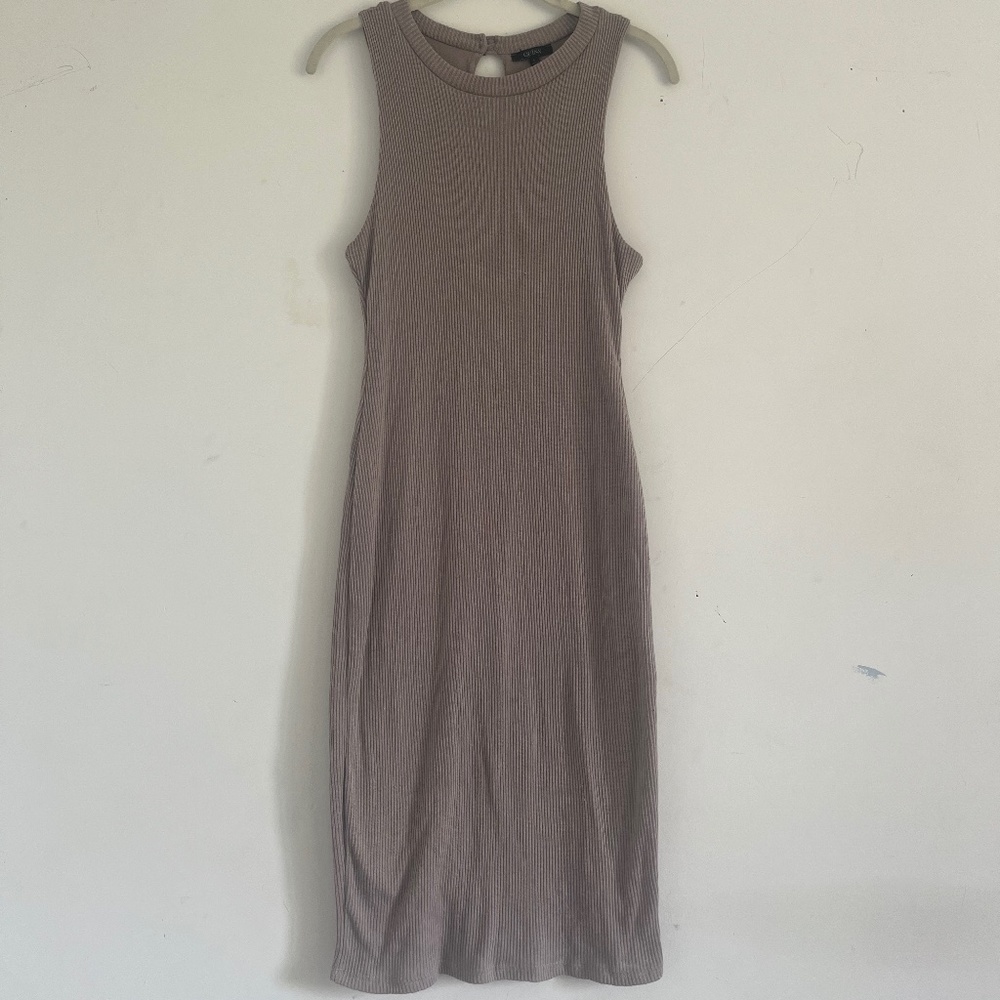 Taupe Midi Dress